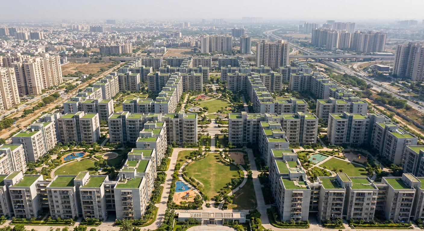 Urban Residences - Greater Noida prefab home by The Hut Company