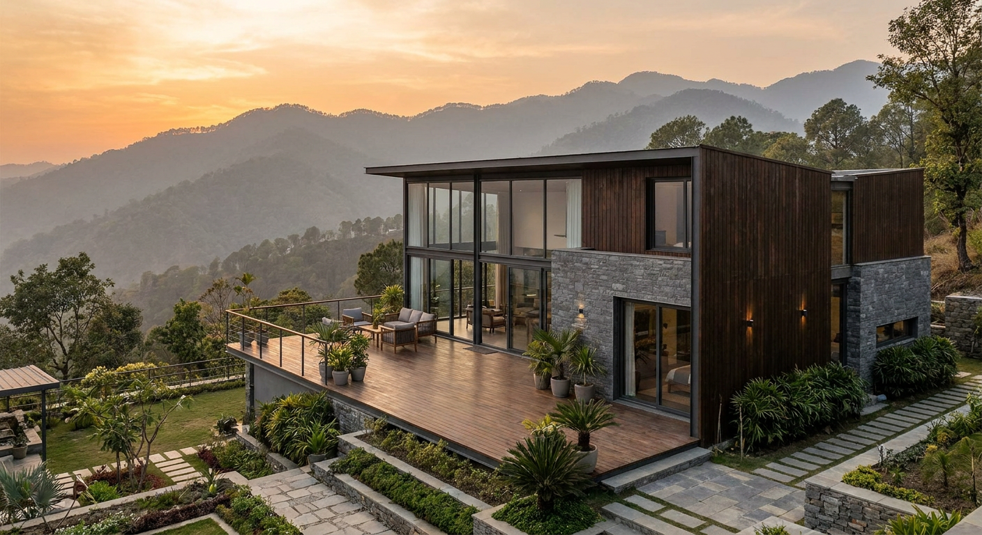 Modular Home - Dehradun prefab home by The Hut Company